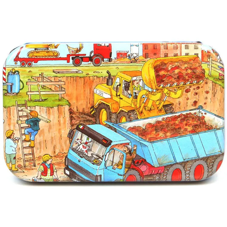 60 PCS Wooden Educational Puzzle Set – Cartoon Animals & Vehicles for Kids