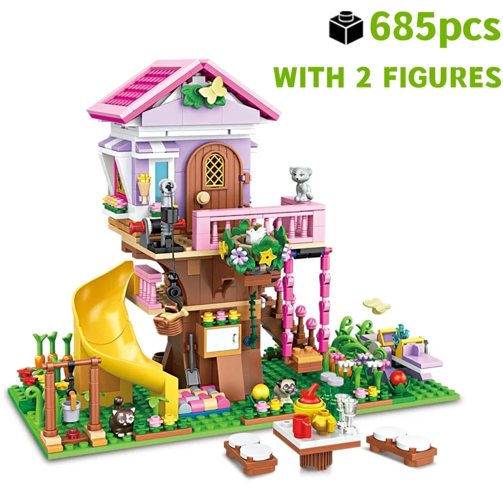Creative Girls Friendship House – Princess Bricks Toy Gift