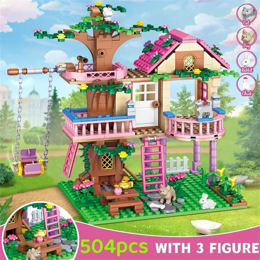 Creative Girls Friendship House – Princess Bricks Toy Gift