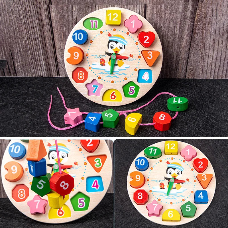 Wooden Montessori Musical Toy Set – Rattle, Bell, Drum & Column Instruments for Babies and Toddlers, Early Education Sensory Learning