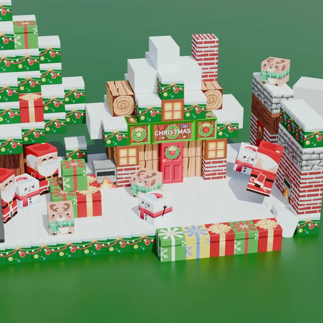 Magnetic Montessori Building Cubes – STEM Sensory Construction Set