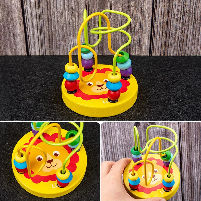 Wooden Montessori Musical Toy Set – Rattle, Bell, Drum & Column Instruments for Babies and Toddlers, Early Education Sensory Learning