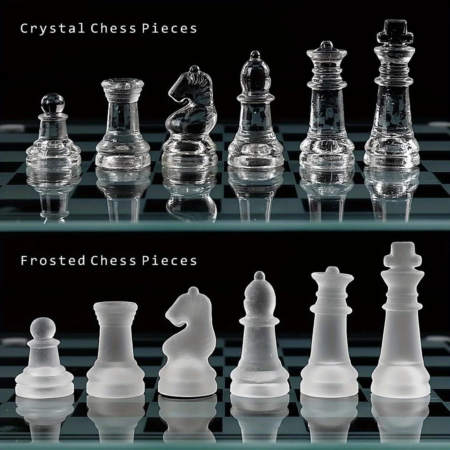 Premium Glass Chess Set (10-Inch)