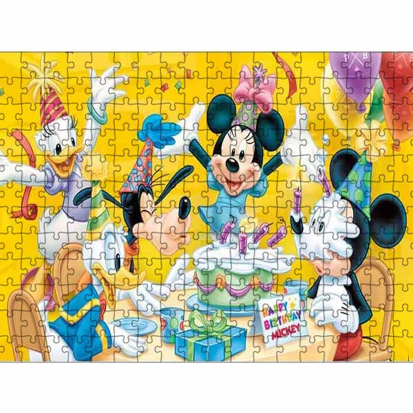 Disney Mickey Mouse Jigsaw Puzzles Minnie Donald Duck Puzzles Cartoon Creative Decompress Educational Intellectual Toys for Kids