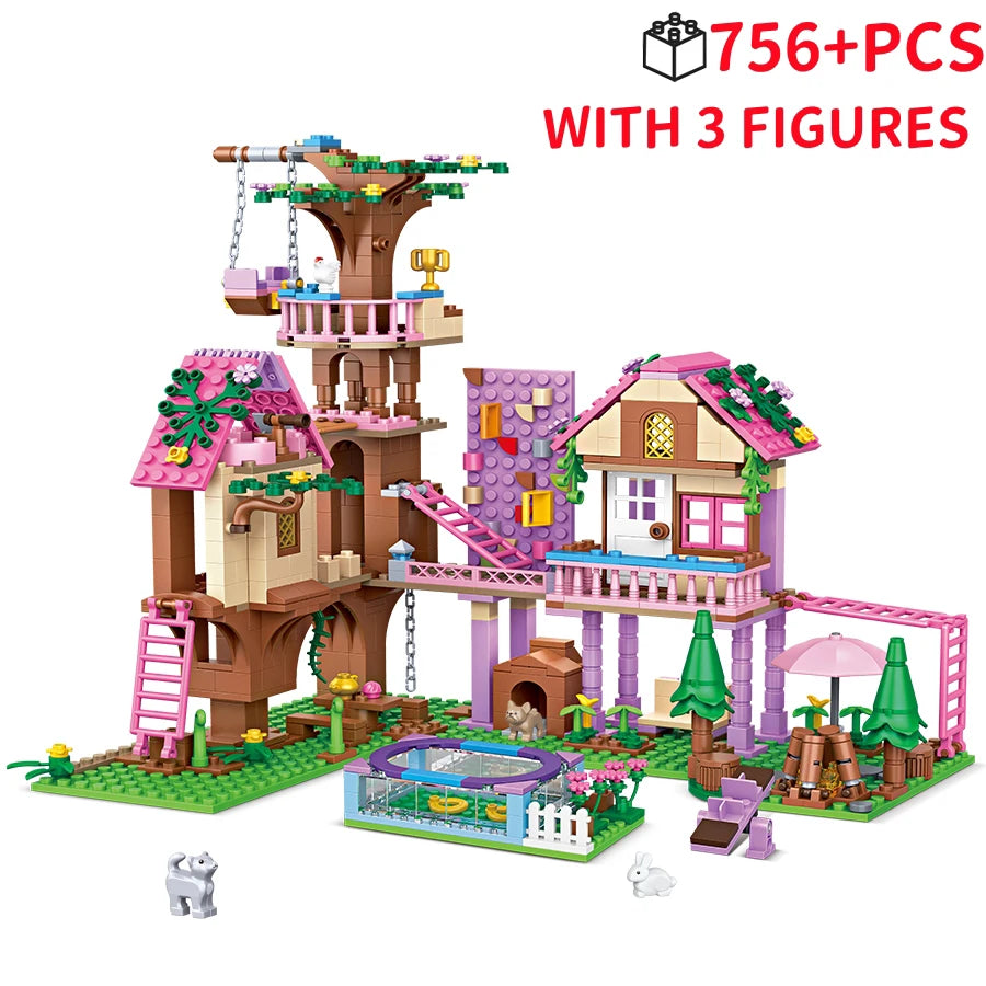 Creative Girls Friendship House – Princess Bricks Toy Gift