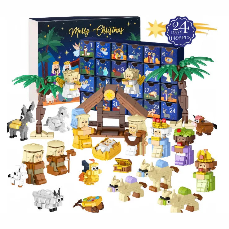 Christmas Advent Calendar Gift Box Christmas Tree Train 24Days Countdown Christmas Calendar Box New Year Navidad Gift