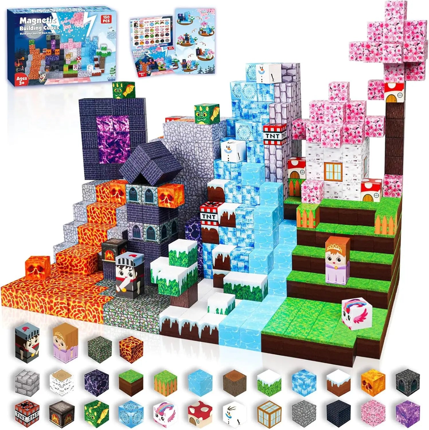 Magnetic Montessori Building Cubes – STEM Sensory Construction Set
