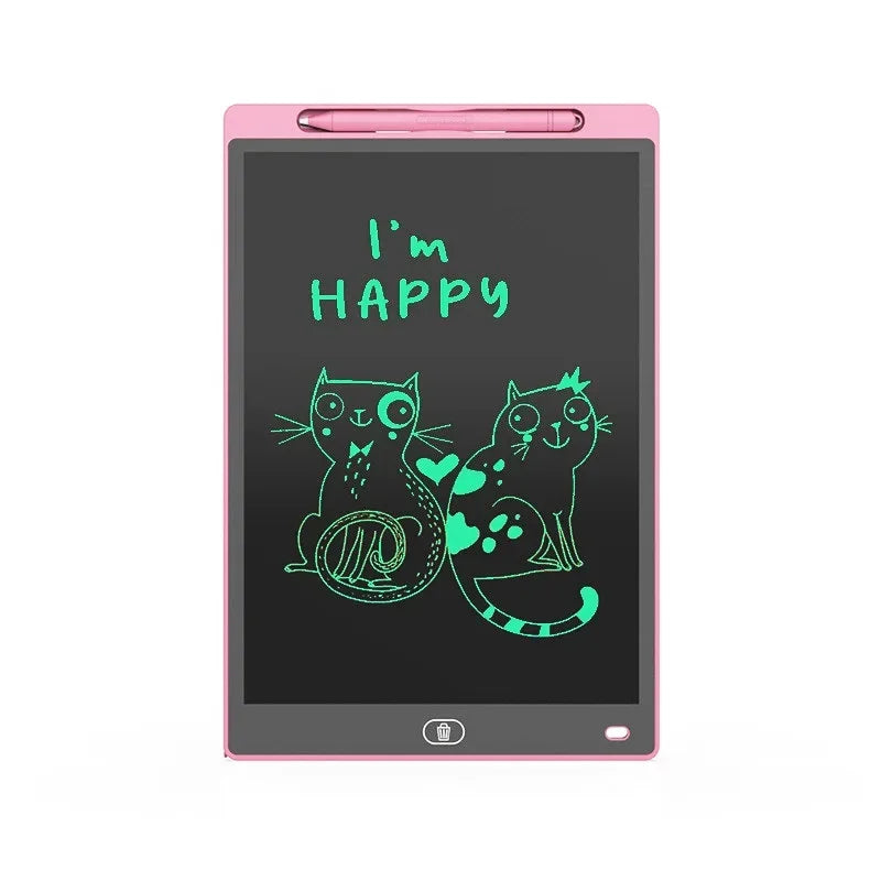 LCD Writing Tablet for Kids – 8.5/10/12/16 Inch Reusable Drawing Pad with Stylus