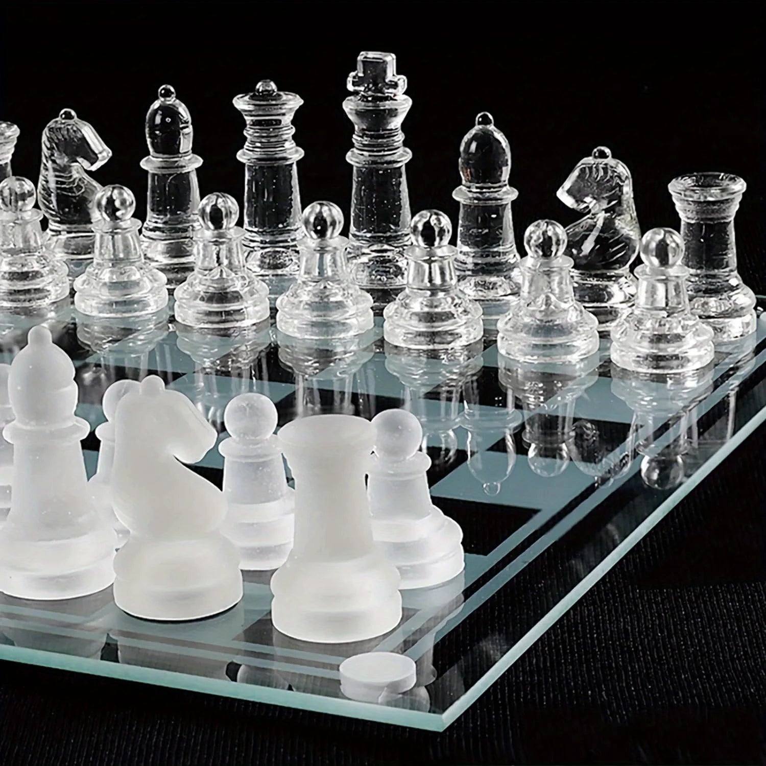Premium Glass Chess Set (10-Inch)