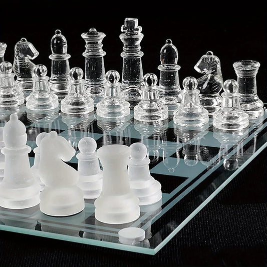 Premium Glass Chess Set (10-Inch)