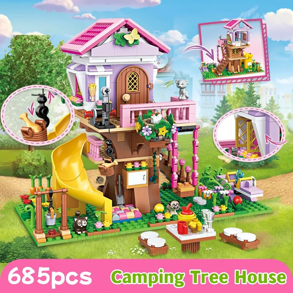 Creative Girls Friendship House – Princess Bricks Toy Gift