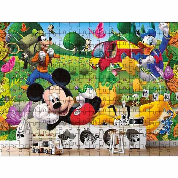 Disney Mickey Mouse Jigsaw Puzzles Minnie Donald Duck Puzzles Cartoon Creative Decompress Educational Intellectual Toys for Kids