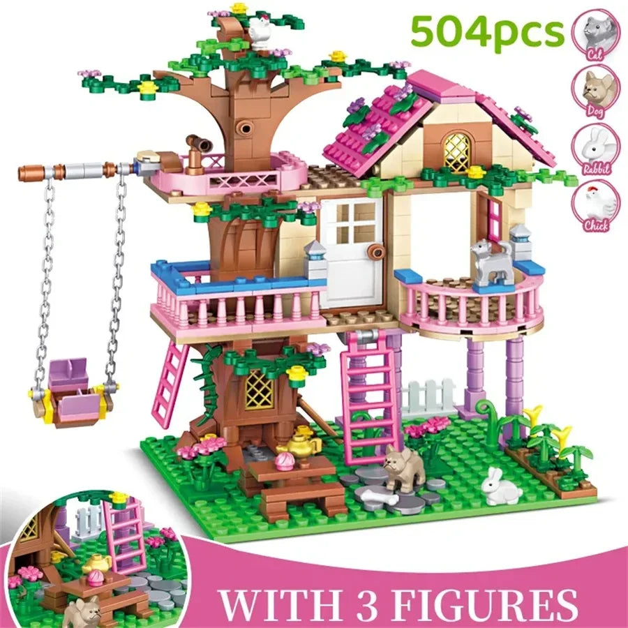 Creative Girls Friendship House – Princess Bricks Toy Gift