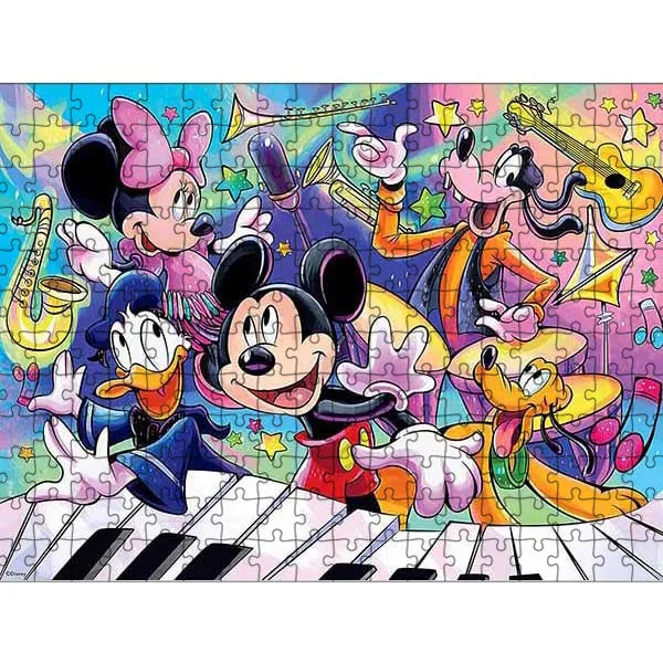 Disney Mickey Mouse Jigsaw Puzzles Minnie Donald Duck Puzzles Cartoon Creative Decompress Educational Intellectual Toys for Kids
